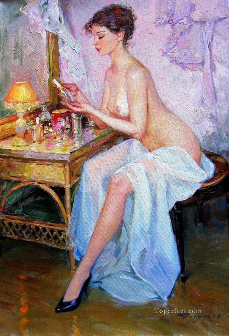 Beautiful Girl KR 013 Impressionist nude Oil Paintings